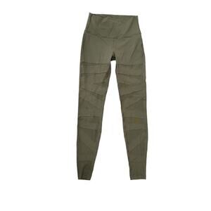Lululemon Wunder Under Pant Tech Mesh 28" size 6 legging skinny sage green